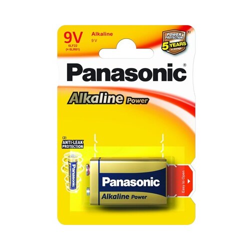 Panasonic 9V 6LR61 bronze alkalna baterija Slike