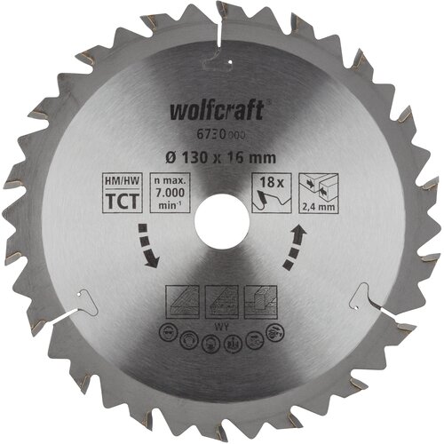 Wolfcraft Kružna testera za ručne cirkulare, HM, 130mm 6730000 Cene