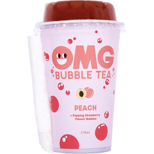 OMG BUBBLE TEA Breskva sa bobicama jagode, 270ml Cene