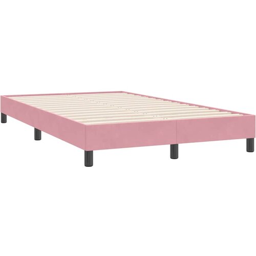 Box Spring krevet s madracem ružičasti 120x220 cm samt Slike