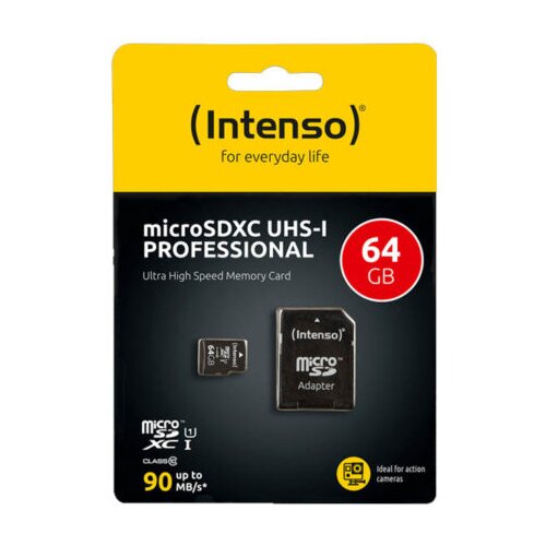  SD kartica INTENSO Class 10, UHS-I +adapter 64GB Cene