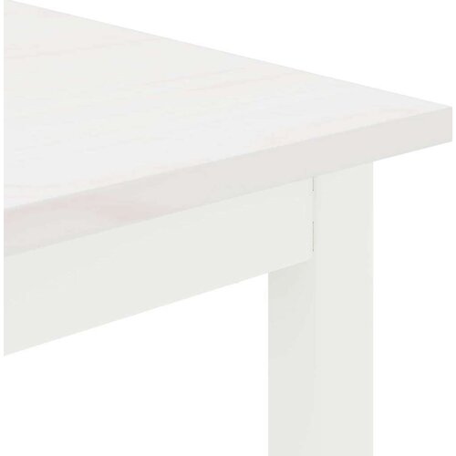  Klupa Bijelo 160 x 35 x 45 cm Čvrsto borovo drvo Slike