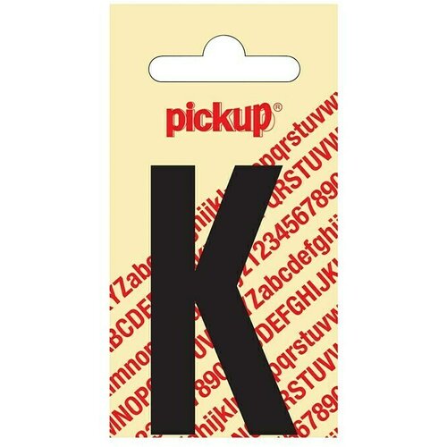 Pickup Naljepnica (Motiv: K, Crne boje, Visina: 60 mm) Slike