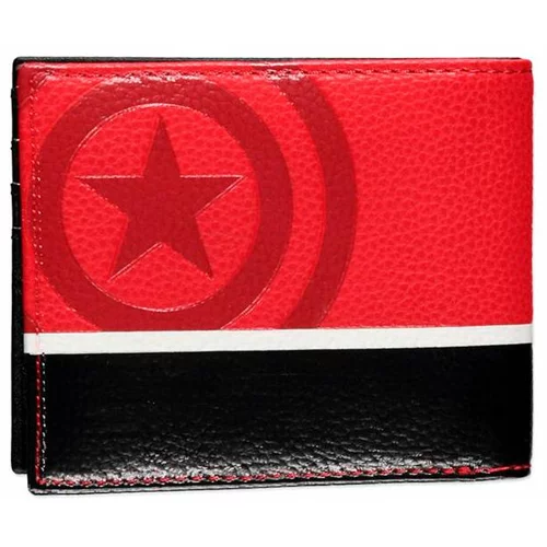 Marvel MW271802MVL Marvel Captain America dvojna denarnica rdeča/črna, 100 gramov, (20872606)