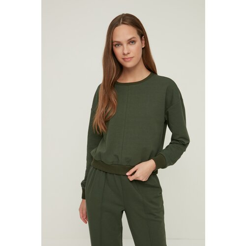 Trendyol Sweatpants - Khaki - Normal Waist Slike