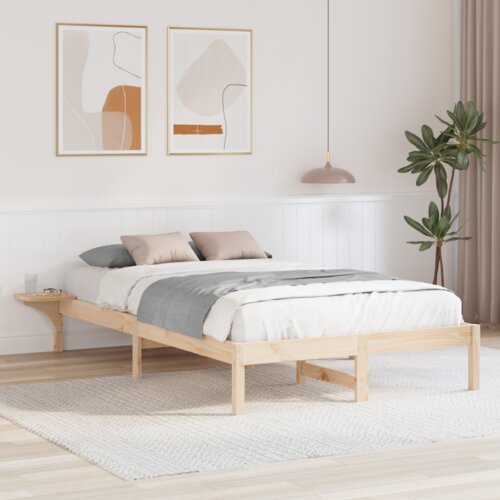 vidaXL Krevet s okvirima i noćnim ormarićima Smeđa 135 x 190 cm Smeđa Cene