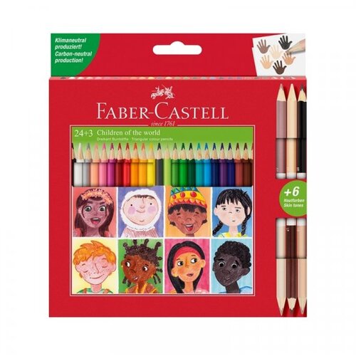 Faber-Castell faber-castell: set od 24+3 komada drvenih bojica Cene
