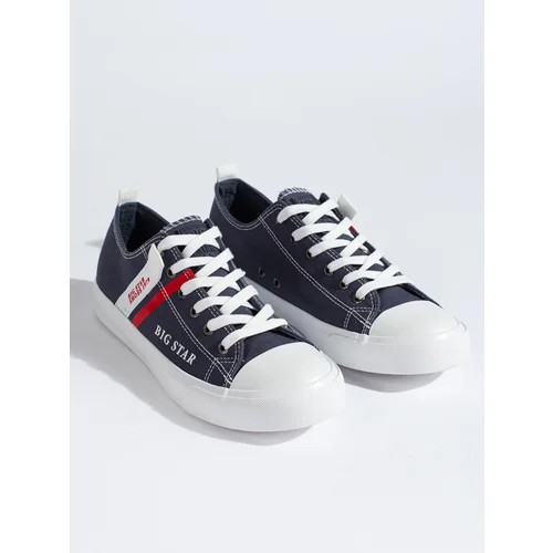 Big Star Navy blue men's sneakers LL174006