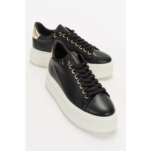 LuviShoes Spes Black Women's Sneakers