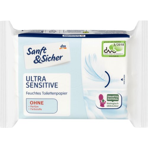 Sanft&Sicher Ultra Sensitive vlažni toaletni papir 50 kom Cene