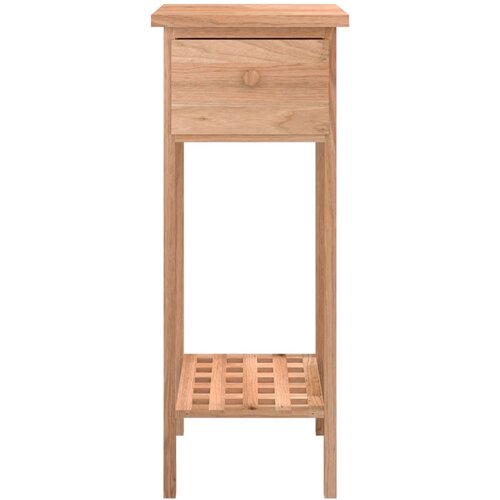  Bočni stolić s ladicom 25 x 25 x 60 cm od masivnog drva oraha Slike