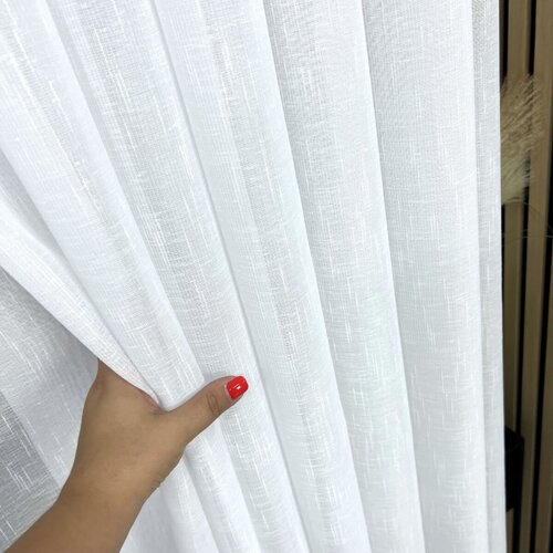  Tkanina za zavjese Batist Rainline bijela vis. 3,00 m Cene