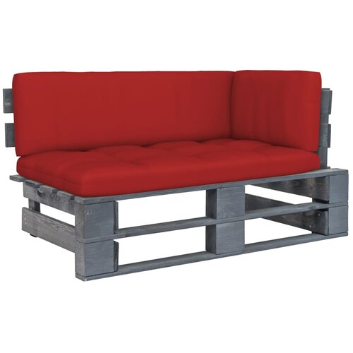 vidaXL Kutna vrtna sofa od paleta od sivo impregnirane borovine Cene