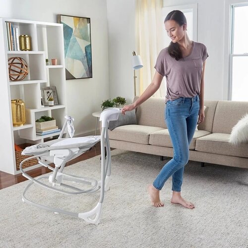 Kids II ingenuity ljulja&amp;scaron;ka za bebe swing and rocker-raylan, 0-9kg Slike