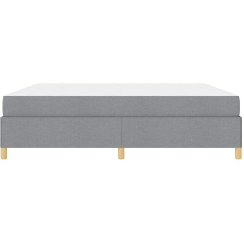  Krevetna konstrukcija Svijetlo siva 200 x 200 cm tkanina Slike