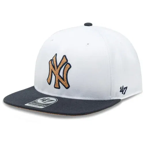 47 Brand Kapa s šiltom MLB New York Yankees Corkscrew 47 CAPTAIN B-CORKS17WBP-WH Bela