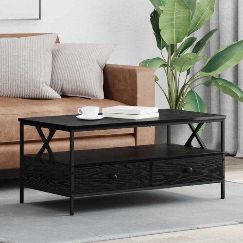  With Drawer Crni hrast 100 x 51 x 45 cm Konstruirano drvo Cijene