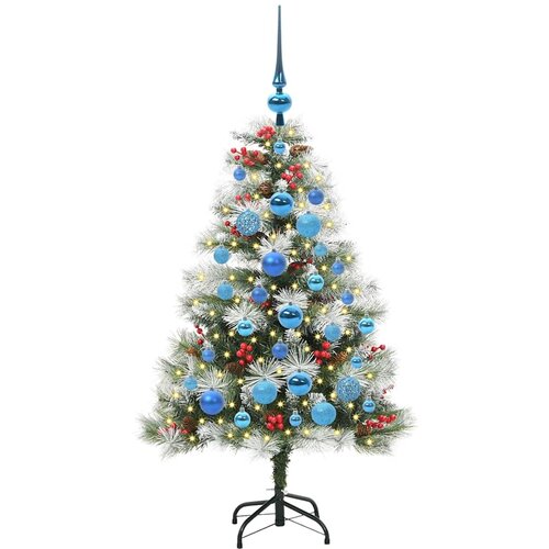  Umjetno božićno drvce S LED lampica Zelena i bijela 120 cm Slike