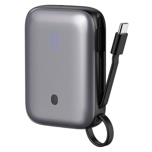 Power bank 10000 mAh 20W Delivery sa ugrađenim USB‑C kablom 1 m crna Slike