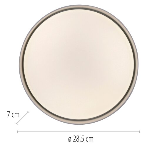 SCH&amp;Ouml;NER WOHNEN 14593-18 -LED prigu&amp;scaron;iva stropno svetlo TAVOLI LED/10W/230V crna + daljinski upravljač Slike