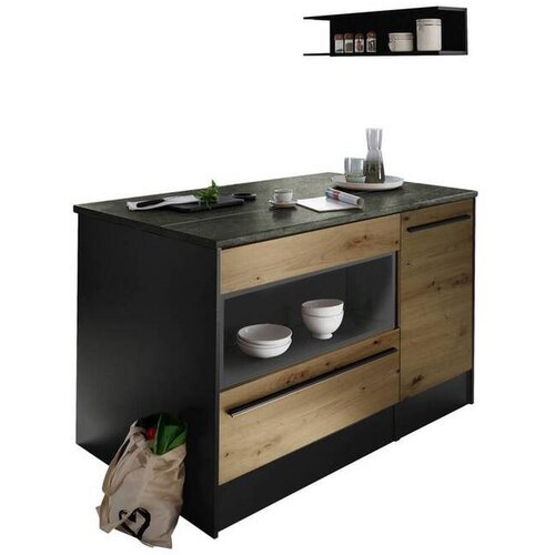 Modern Living Kuhinjski Otok Jazz, Antracit, Barva Hrasta Slike