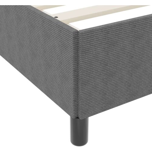 VidaXL Okvir kreveta Svjetlosiva Inženjersko drvo, Metal 90 x 200 cm Slike