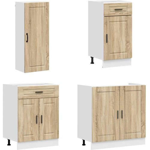  Kuhinjska jedinica PORTO 8 pcs Hrast sonoma Konstruirano drvo Slike