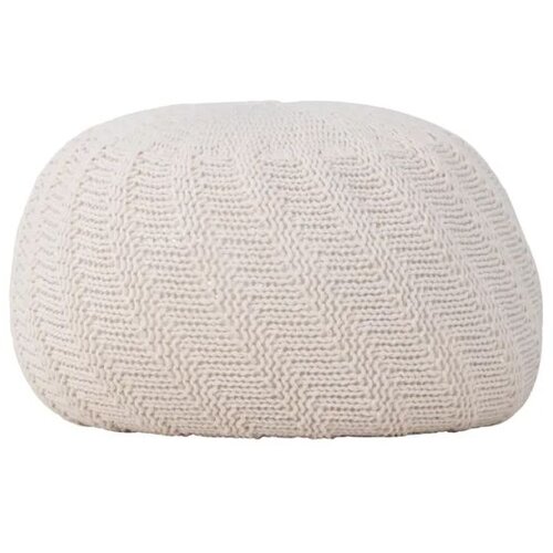 Venture Home okrugli puf Ted ⌀45 cm, bjelkasta Slike