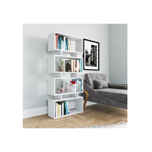 Hanah home langdon - white white bookshelf polica za knjige Cene