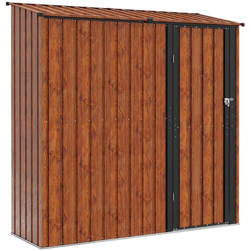  Vrtne &amp;scaron;upe Smeđa 203,5 x 73 x 200 cm Metal Slike