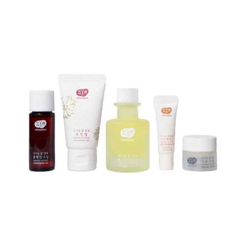Whamisa Organic Flowers Basics Set - Combination Skin Slike