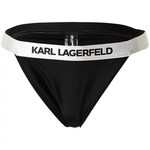 Karl Lagerfeld Bikini hlačke črna / bela