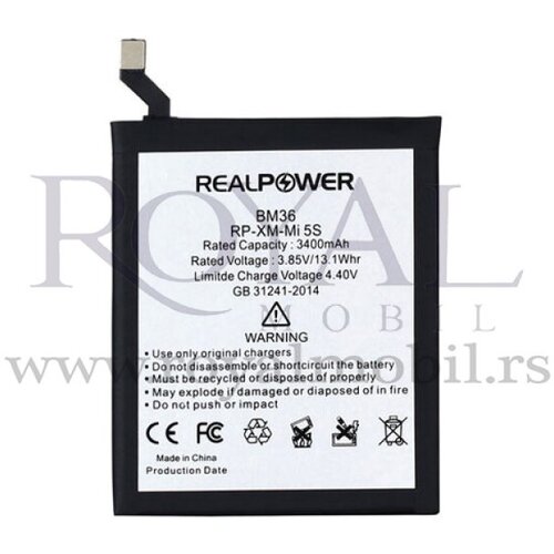 REAL POWER baterija za xiaomi mi 5S Bm36 Slike