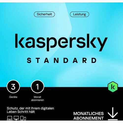 Kaspersky Standard - 3 Device, 1 Month - Subscription (ABO) - ESD-DownloadESD&amp;quot; Slike