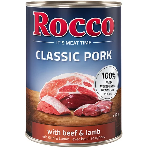 Rocco Classic Pork 6 x 400g Svinjina z govedino in jagnjetino