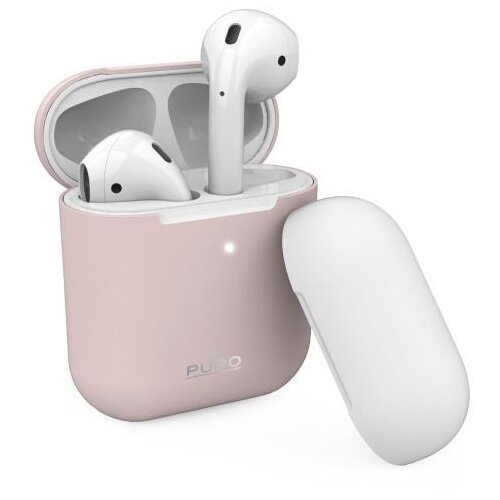 Puro silikonski ovitek za AirPods, roza, (619363) Cene