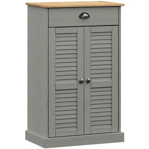 Maison Chic Omarica za obutev - Kopa za čevlje VIGO siva 60x35x96 cm trdna borovina, (21776584) Cene