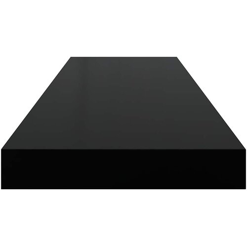  Plutajuće zidne police 2 kom sjajne crne 80 x 23,5 x 3,8 cm MDF Slike
