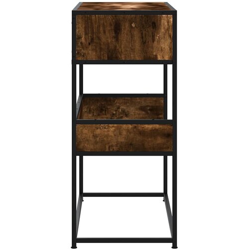  Konzolni stol boja hrasta 90x35x80 cm od konstruiranog drva Slike