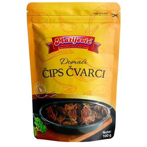 Matijević domaći čips čvarci 100g Cene