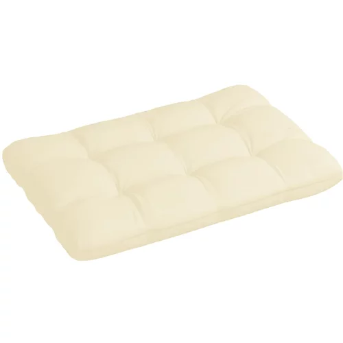 vidaXL jastuk za sofu od paleta krem 120 x 80 x 10 cm
