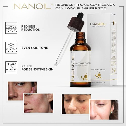 Nanoil Anti-Redness Face Serum serum za kožo obraza za redukcijo rdečice 50 ml Slike