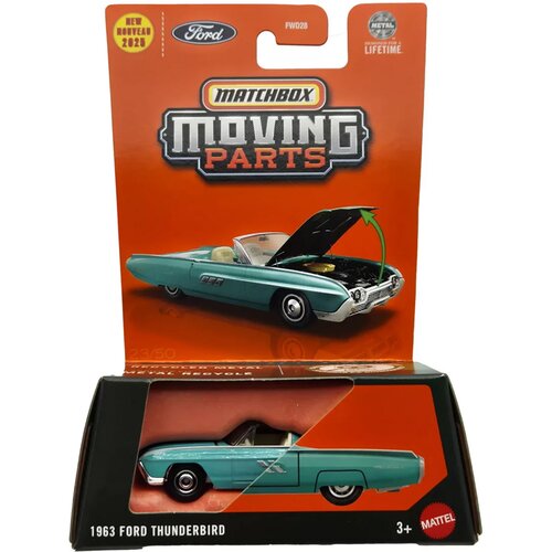 Mattel Matchbox: 1963 Ford Thunderbird z odpiralnimi vrati 1/64 &ndash; Cene