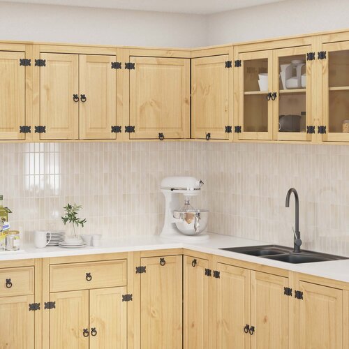  Cabinet SKI Medeno Smeđa 80 x 80 x 60 cm Čvrsto borovo drvo Cene