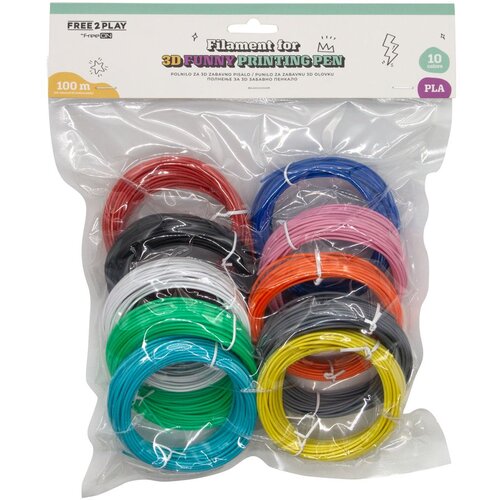 Free 2 Play Punilo (filamentne niti) za 3D olovku, PLA, 100 m 83594 Slike