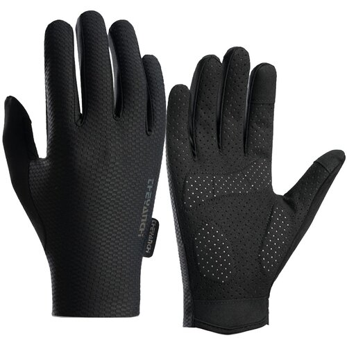 INF Dihajoče polno-prstne kolesarske rokavice s 5mm SBR blazino Black L, (5000324347) Cene