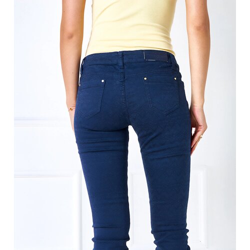 Gemre Black fabric trousers with Sylvain belt Slike