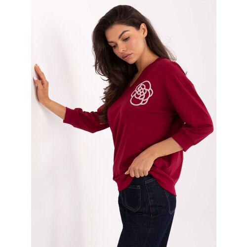 RELEVANCE Blouse-RV-BZ-A891.21P-burgundy Cene
