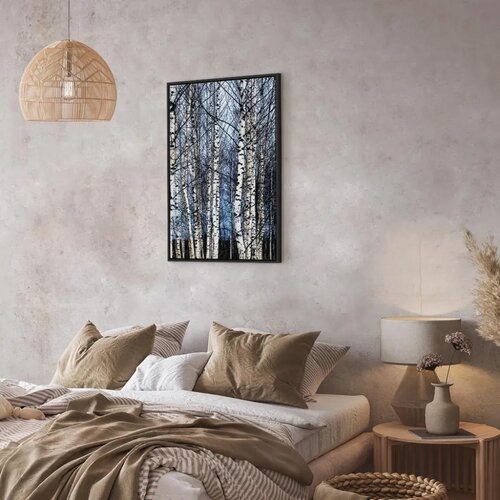  Slika - Frosty January (1 Part) Vertical 40x60 U crnom drvenom okviru Slike
