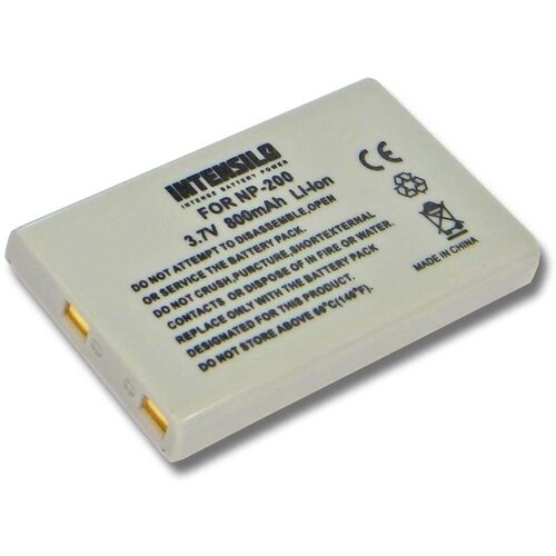 Intensilo baterija NP-200 za minolta dimage x / xg / xi / xt / z, 800 mah kompatibilnost s originalnom baterijom Slike